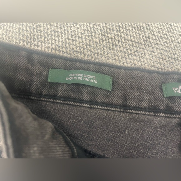 Wild Fable Black Jean Shorts Distressed Frayed Hem - Picture 7 of 11